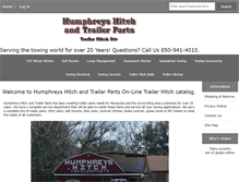 Tablet Screenshot of humphreystrailerhitch.com